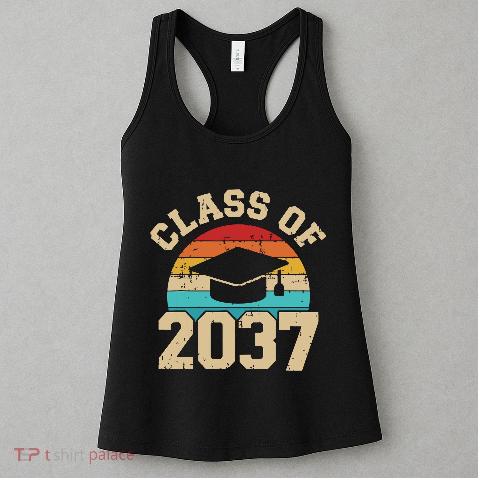 Kindergarten To Graduation Class Of 2037 Grow With Me Women's Tank Top