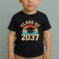 Kindergarten To Graduation Class Of 2037 Grow With Me Toddler T-Shirt thumb 2