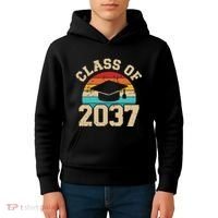 Kindergarten To Graduation Class Of 2037 Grow With Me Kids Hoodie thumb 4