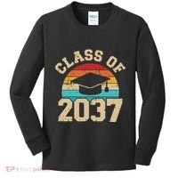 Kindergarten To Graduation Class Of 2037 Grow With Me Kids Long Sleeve Shirt thumb 0