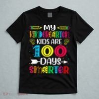 Kindergarten Teacher Gift 100 Days Smarter 100th Day Of School T-Shirt thumb 5