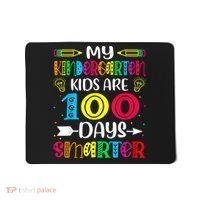 Kindergarten Teacher Gift 100 Days Smarter 100th Day Of School Mousepad thumb 0