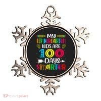 Kindergarten Teacher Gift 100 Days Smarter 100th Day Of School Ornament thumb 0