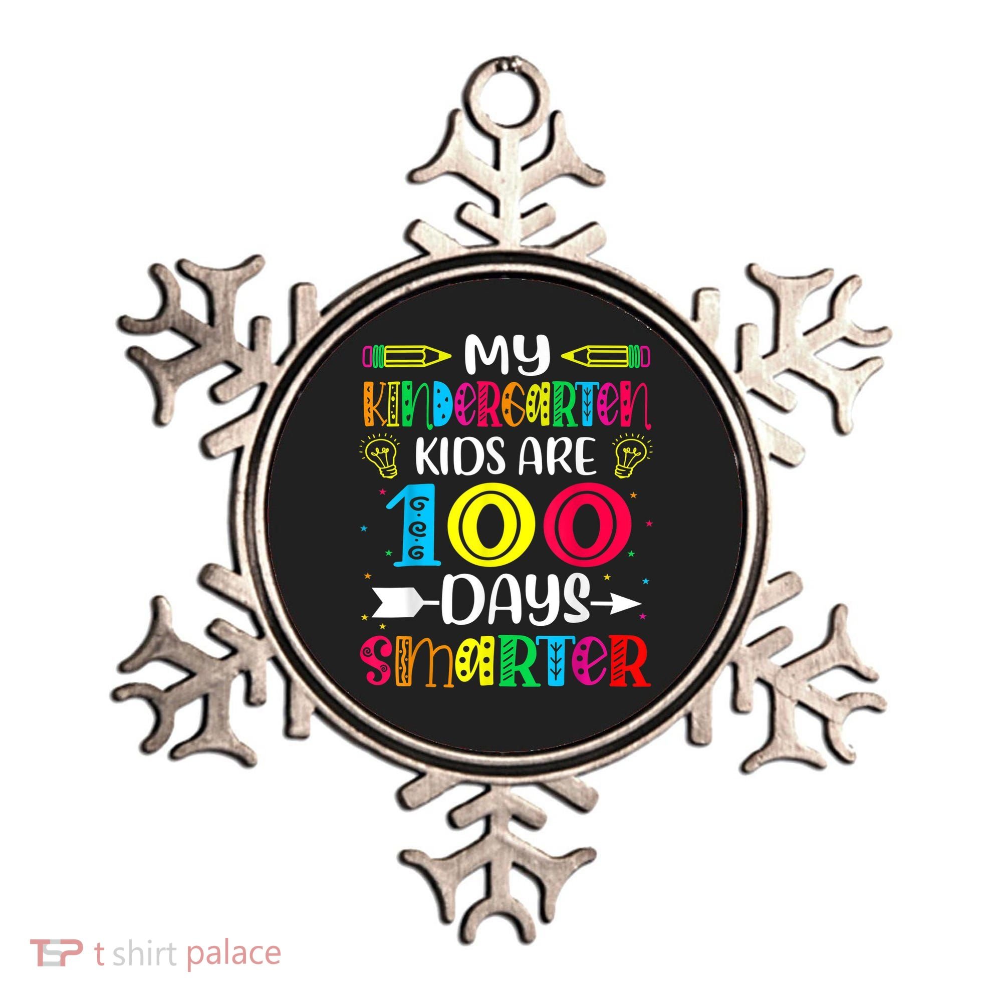 Kindergarten Teacher Gift 100 Days Smarter 100th Day Of School Ornament