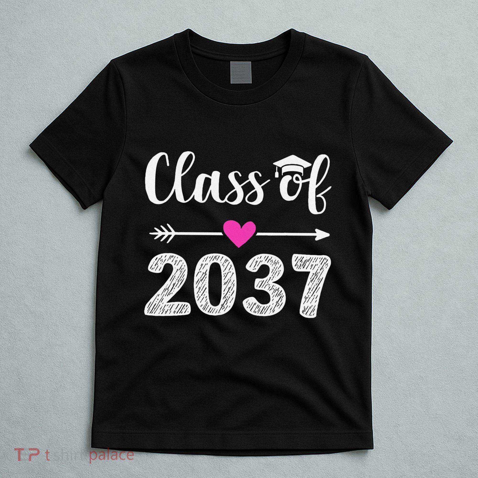 Kindergarten To Graduation Grow With Me Class Of 2037 Gift T-Shirt