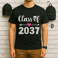 Kindergarten To Graduation Grow With Me Class Of 2037 Gift T-Shirt thumb 6