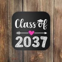 Kindergarten To Graduation Grow With Me Class Of 2037 Gift Coaster thumb 0