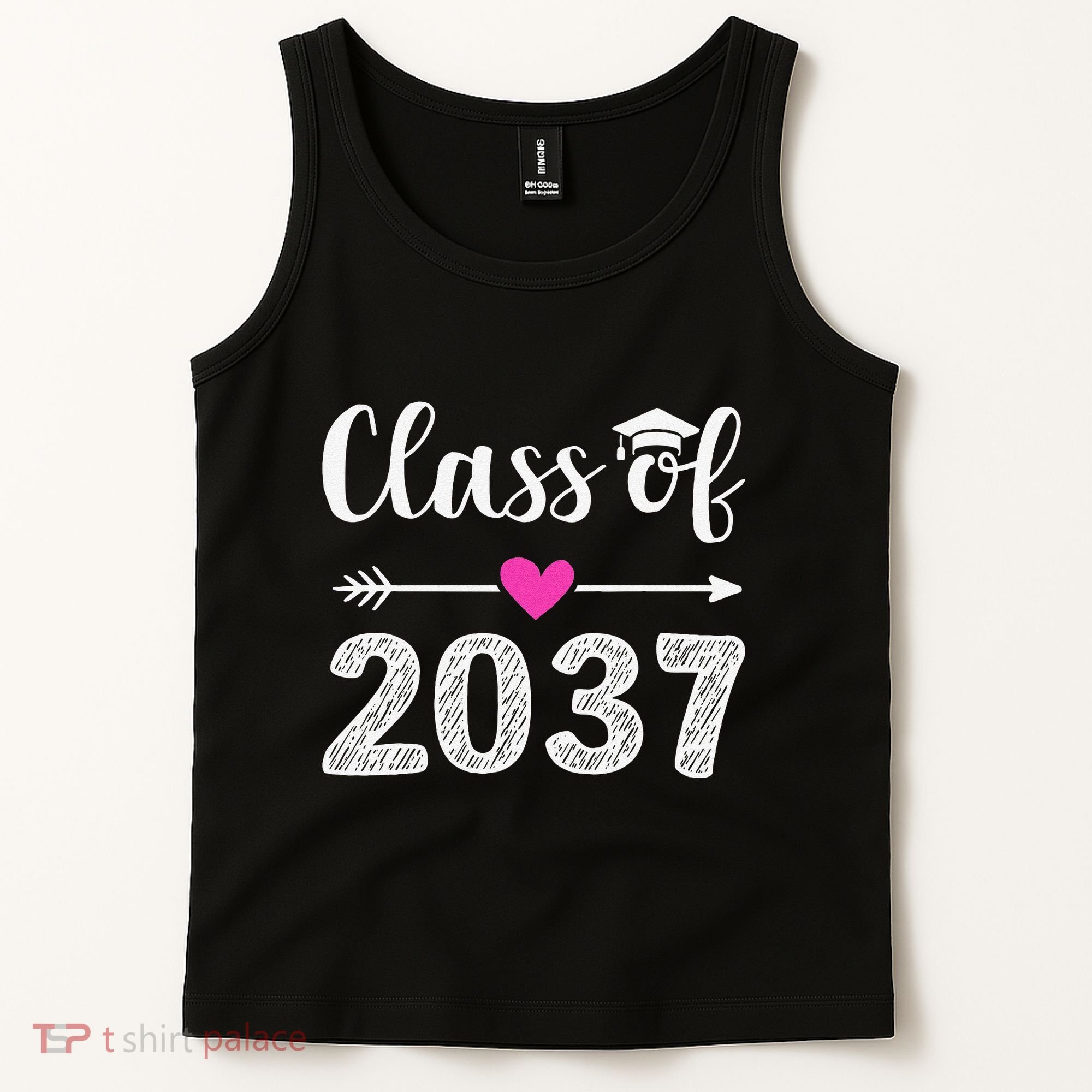 Kindergarten To Graduation Grow With Me Class Of 2037 Gift Tank Top