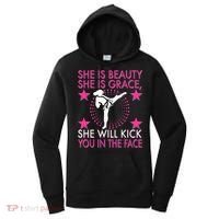 Karate Taekwondo Girl Women Karate Kick Women's Hoodie thumb 0