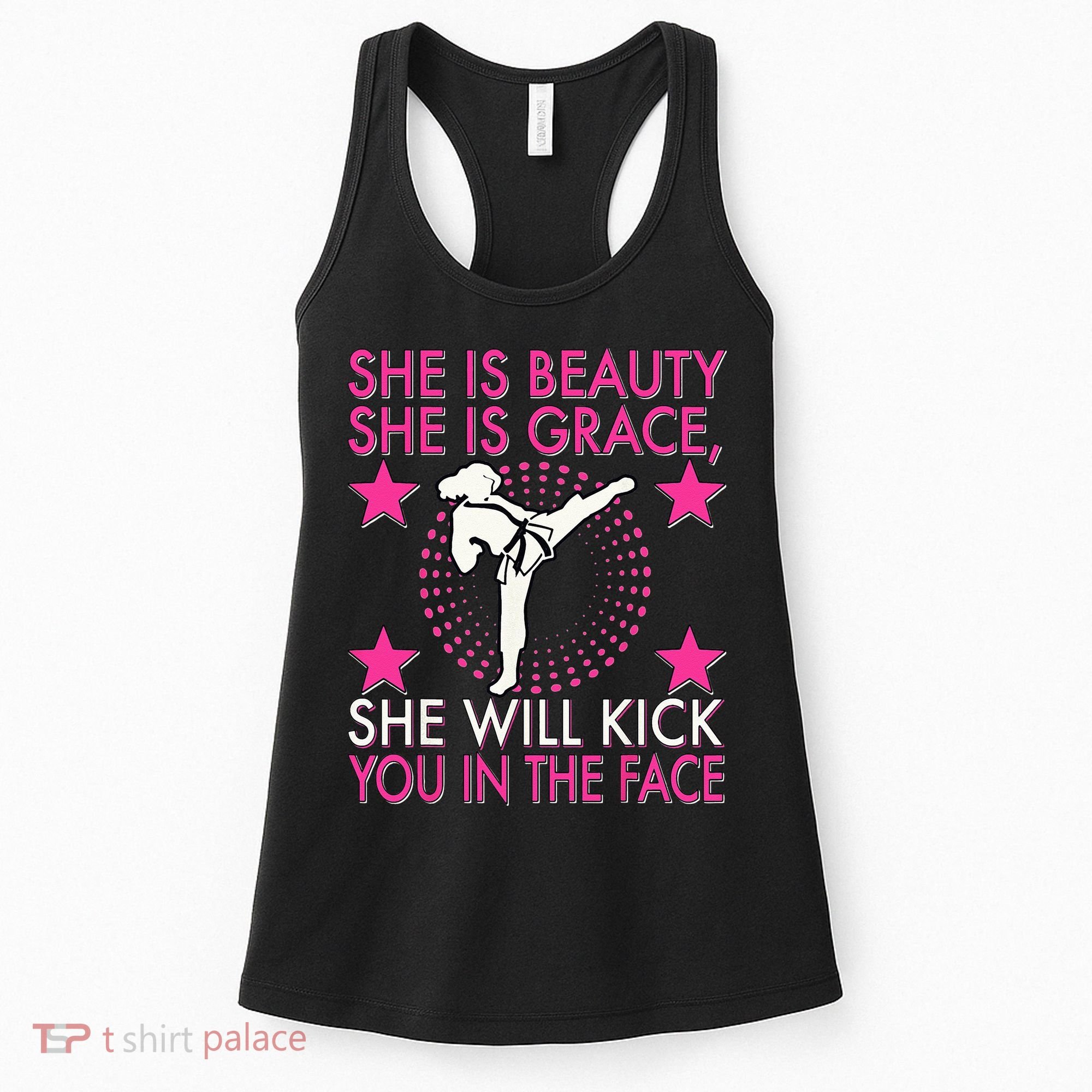 Karate Taekwondo Girl Women Karate Kick Women's Tank Top