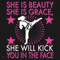 Karate Taekwondo Girl Women Karate Kick Tall Hoodie thumb 2