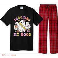 Kindergarten Teacher Halloween Cute Ghosts Teaching My Boos Pajama Set thumb 0