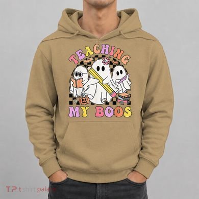 Kindergarten Teacher Halloween Cute Ghosts Teaching My Boos Hoodie