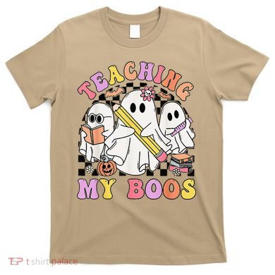 Kindergarten Teacher Halloween Cute Ghosts Teaching My Boos T-Shirt