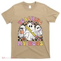 Kindergarten Teacher Halloween Cute Ghosts Teaching My Boos T-Shirt thumb 0