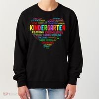Kindergarten Team Heart Back To School Funny Teacher Women's Sweatshirt thumb 0