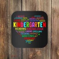 Kindergarten Team Heart Back To School Funny Teacher Coaster thumb 0