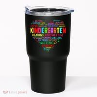 Kindergarten Team Heart Back To School Funny Teacher Tumbler thumb 0