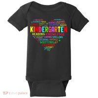 Kindergarten Team Heart Back To School Funny Teacher Baby Bodysuit thumb 0