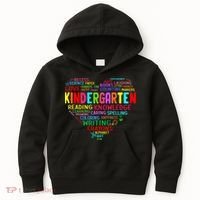 Kindergarten Team Heart Back To School Funny Teacher Kids Hoodie thumb 0