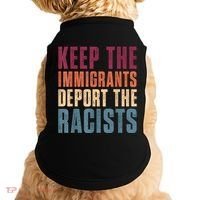Keep The Immigrants Deport The Racists Pro Immigration Retro Doggie Tank thumb 0