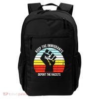 Keep The Immigrants Deport The Racists Backpack thumb 0