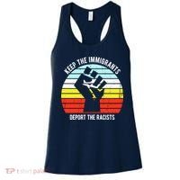 Keep The Immigrants Deport The Racists Women's Tank Top thumb 0