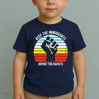 Keep The Immigrants Deport The Racists Toddler T-Shirt thumb 2