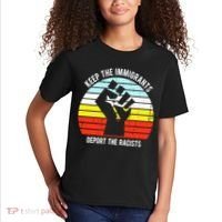 Keep The Immigrants Deport The Racists Kids T-Shirt thumb 2