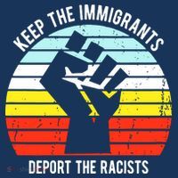 Keep The Immigrants Deport The Racists Tote Bag thumb 4