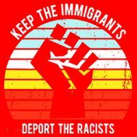 Keep The Immigrants Deport The Racists Santa Hat thumb 1