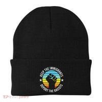 Keep The Immigrants Deport The Racists No Racism Beanie thumb 0