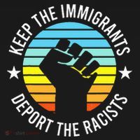 Keep The Immigrants Deport The Racists No Racism Women's Hoodie thumb 2