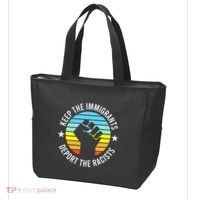 Keep The Immigrants Deport The Racists No Racism Tote Bag thumb 3