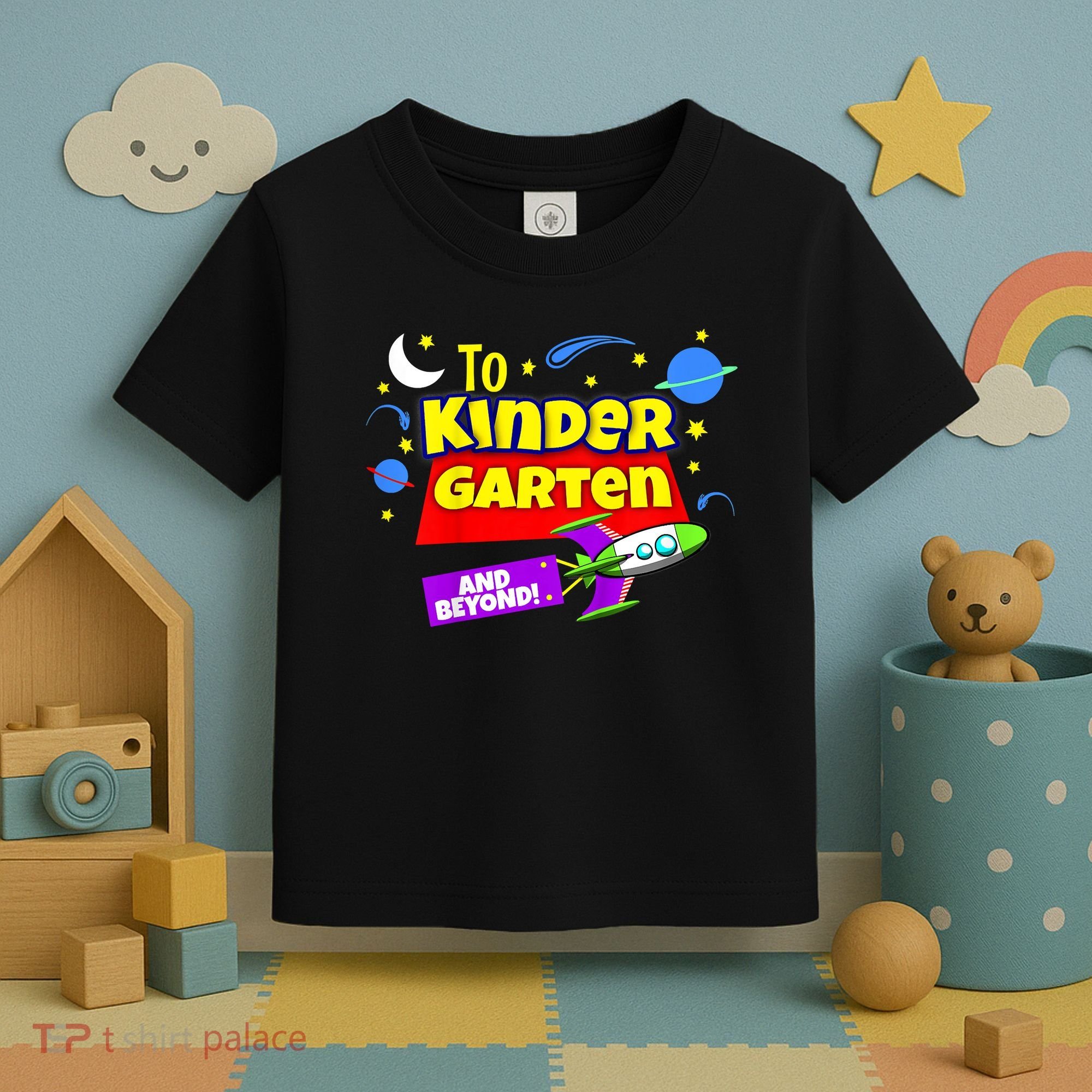 Kids To Infinity And Beyond Back To School Kindergarten Toddler T-Shirt