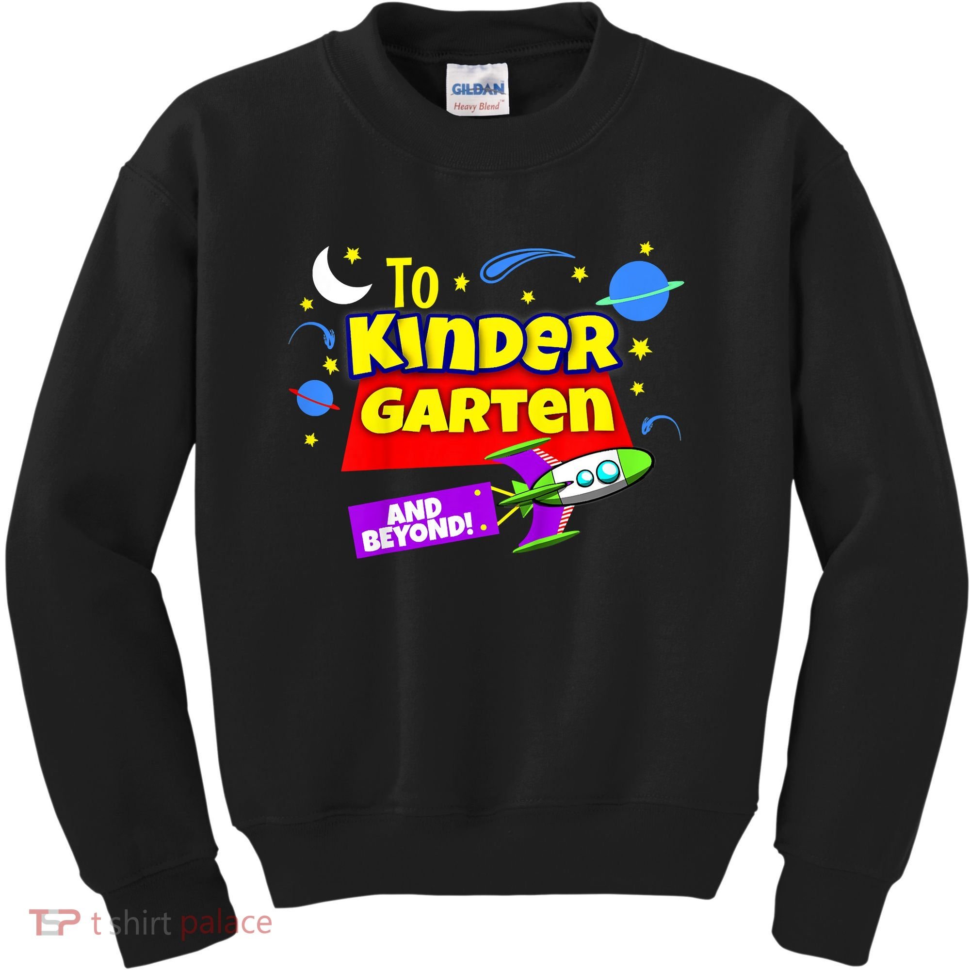 Kids To Infinity And Beyond Back To School Kindergarten Kids Sweatshirt