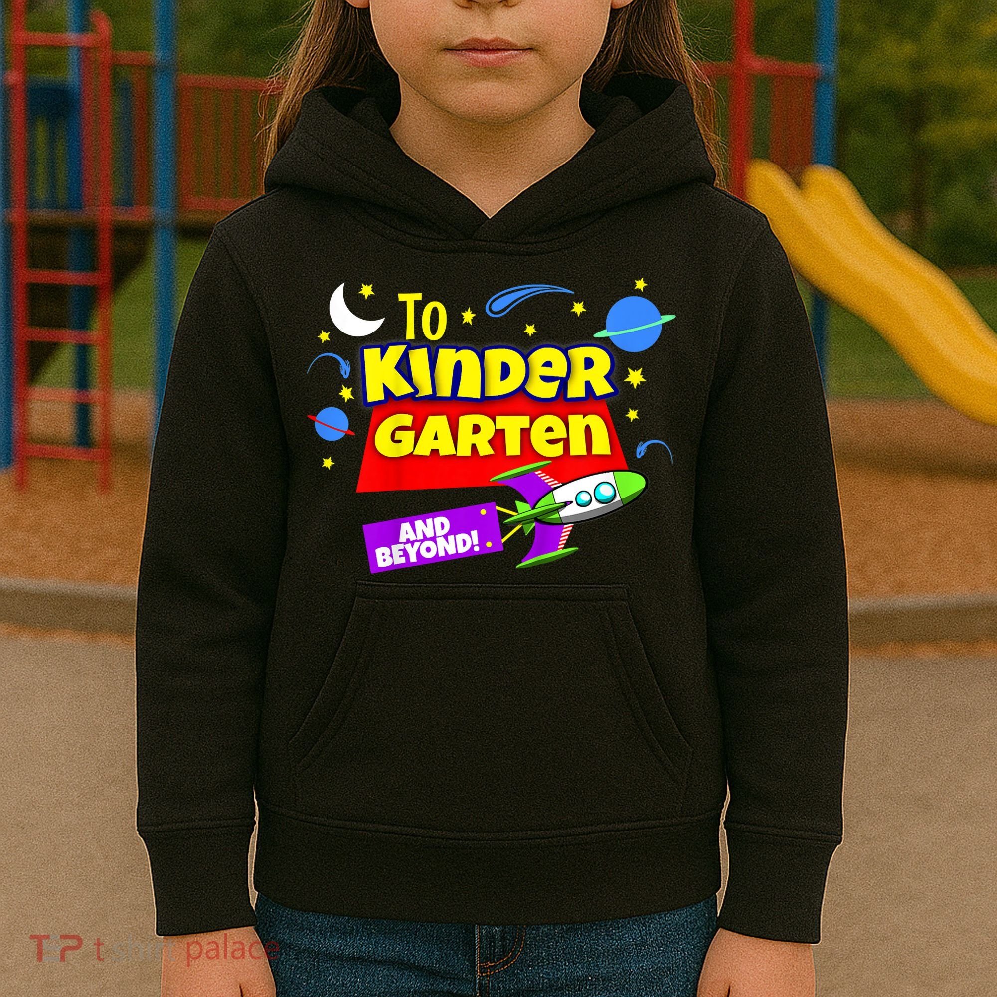Kids To Infinity And Beyond Back To School Kindergarten Kids Hoodie
