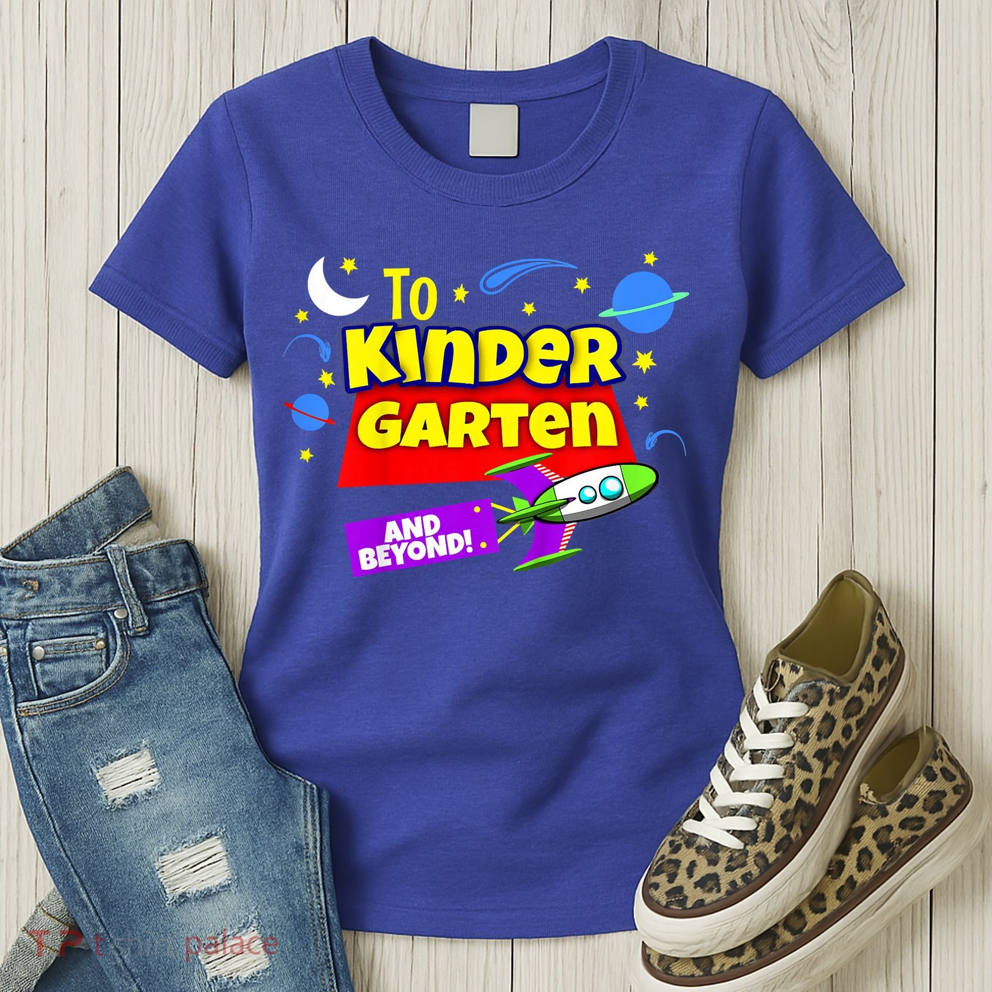 Kids To Infinity And Beyond Back To School Kindergarten Women's T-Shirt