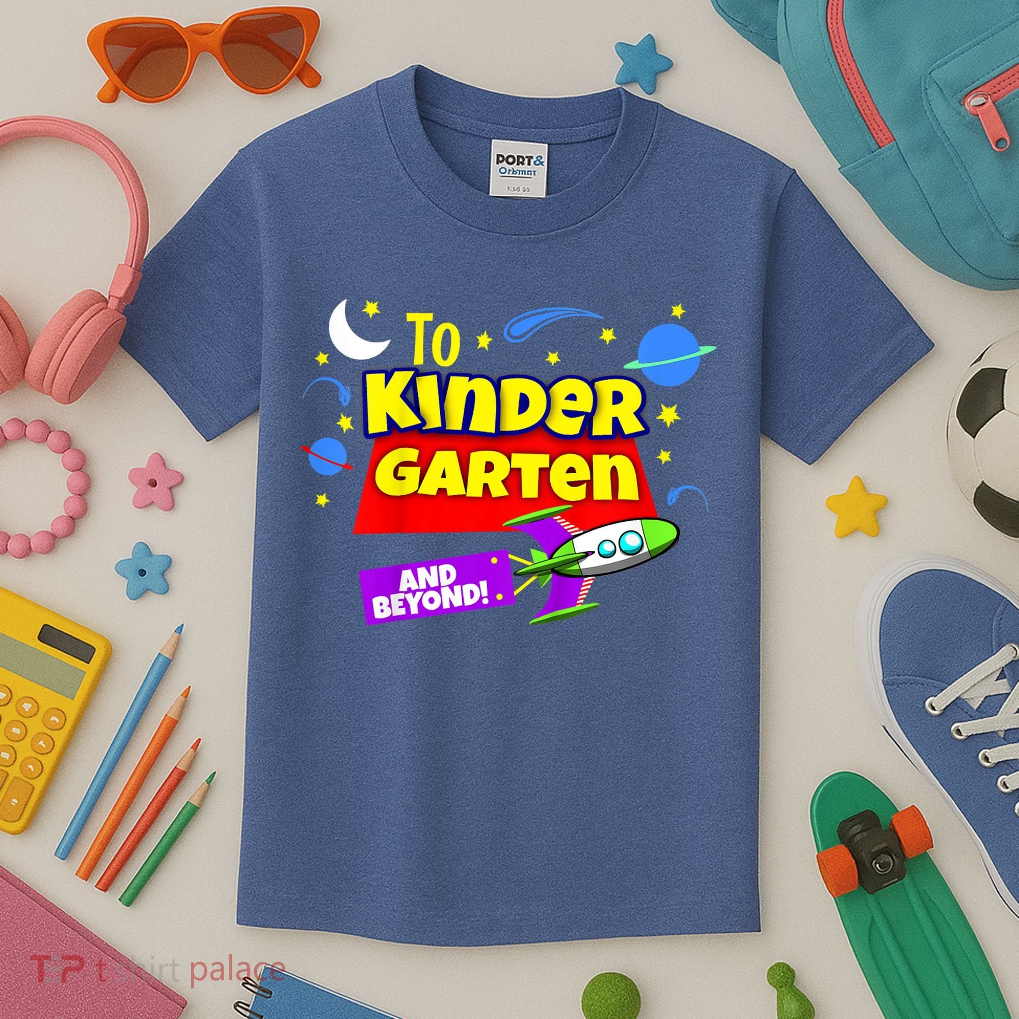 Kids To Infinity And Beyond Back To School Kindergarten Kids T-Shirt