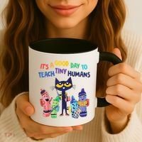 Kindergarten Teacher It's A Good Day To Teach Tiny Humans Funny Gift Coffee Mug thumb 3