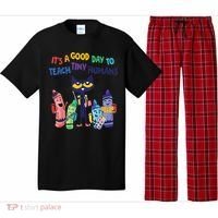 Kindergarten Teacher It's A Good Day To Teach Tiny Humans Funny Gift Pajama Set thumb 0