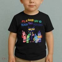 Kindergarten Teacher It's A Good Day To Teach Tiny Humans Funny Gift Toddler T-Shirt thumb 2