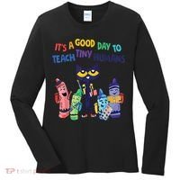 Kindergarten Teacher It's A Good Day To Teach Tiny Humans Funny Gift Women's Long Sleeve Shirt thumb 0