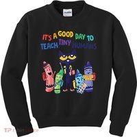 Kindergarten Teacher It's A Good Day To Teach Tiny Humans Funny Gift Kids Sweatshirt thumb 0