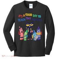 Kindergarten Teacher It's A Good Day To Teach Tiny Humans Funny Gift Kids Long Sleeve Shirt thumb 0
