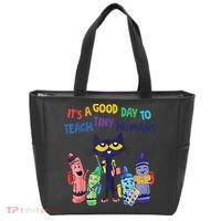 Kindergarten Teacher It's A Good Day To Teach Tiny Humans Funny Gift Tote Bag thumb 0