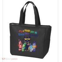 Kindergarten Teacher It's A Good Day To Teach Tiny Humans Funny Gift Tote Bag thumb 3