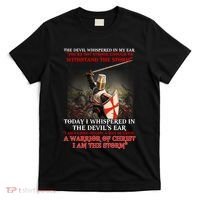 Knight Templar I Am A Child Of God A Warrior Of Christ I Am The Storm T-Shirt thumb 0