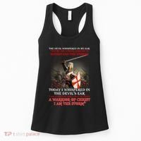 Knight Templar I Am A Child Of God A Warrior Of Christ I Am The Storm Women's Tank Top thumb 0