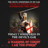 Knight Templar I Am A Child Of God A Warrior Of Christ I Am The Storm Women's Tank Top thumb 5